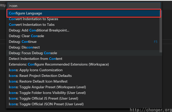 Configure Language